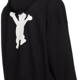WE11DONE Black Teddy Hoodie